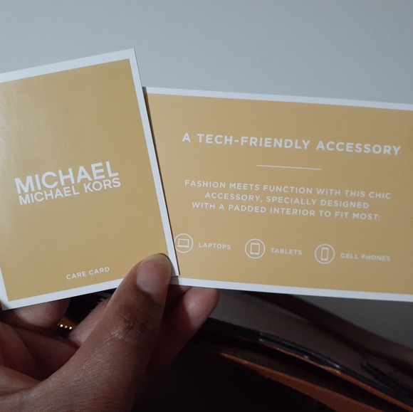 💎NWT Michael Kors Mae Luggage/Cognac Leather Medium Tote - Picture 7 of 16